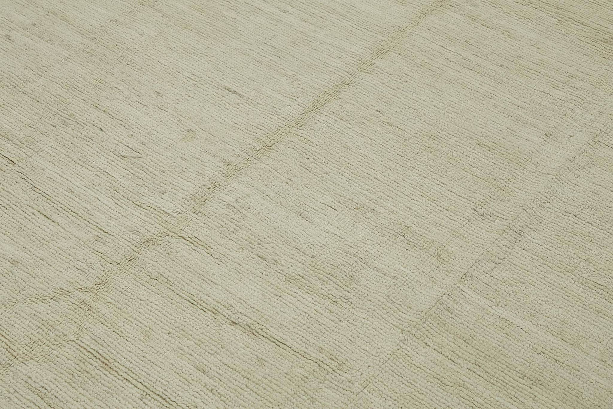 Handwoven Tribal One of a Kind 248 cm x 296 cm Beige Wool Carpet