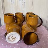 Vintage orange mugs 70s