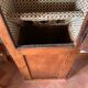 Antique solid wood display cabinet – narrow cabinet