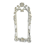 Miroir blanc en bois