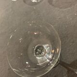 6 crystal champagne glasses