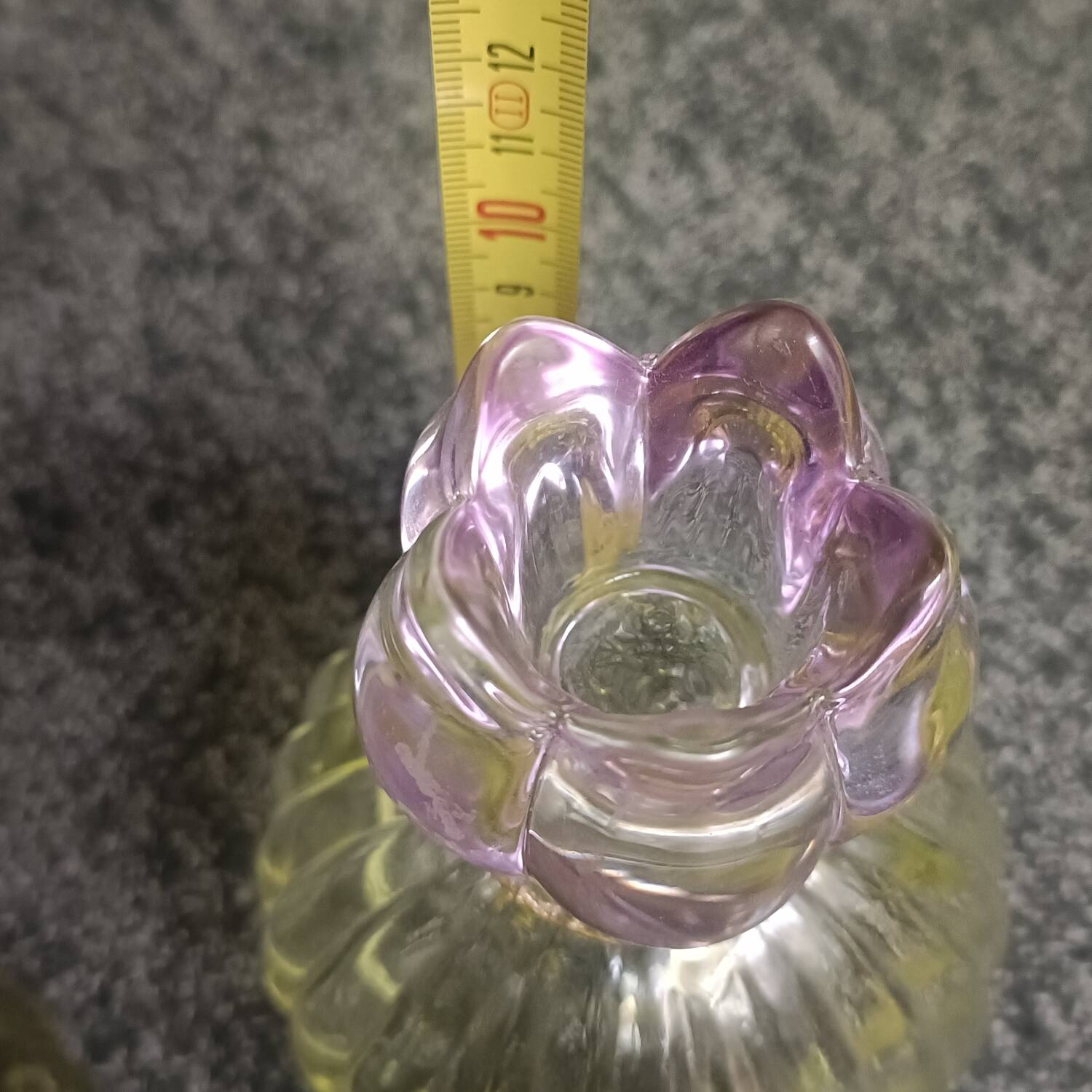 Pair of vintage floral candlesticks