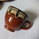 Brown glazed ceramic coffee service