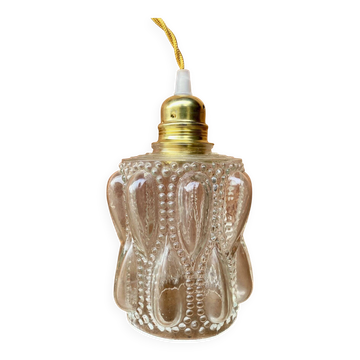 Vintage bubble glass pendant globe