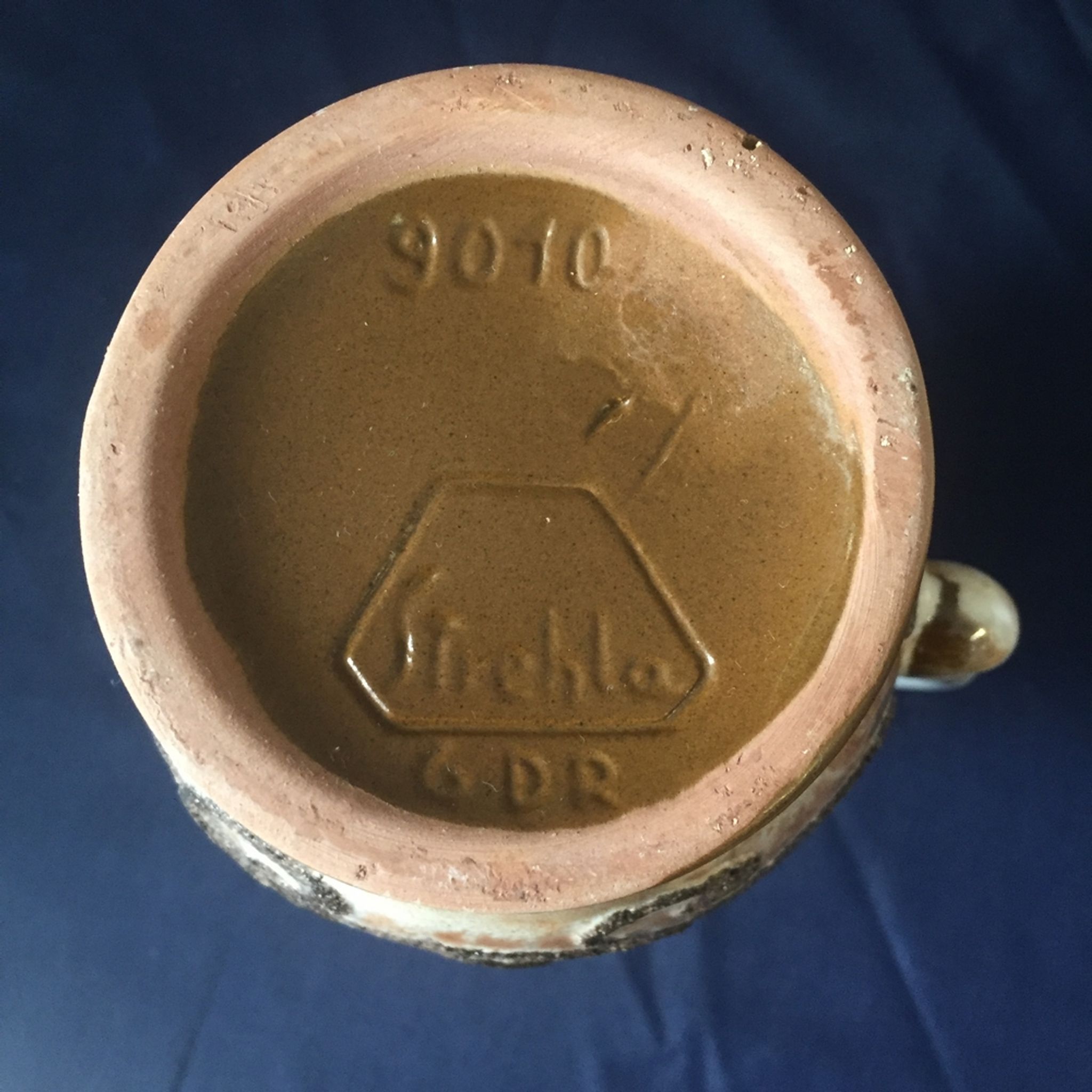 Ceramic jug or pitcher from the strehla fat lava workshops