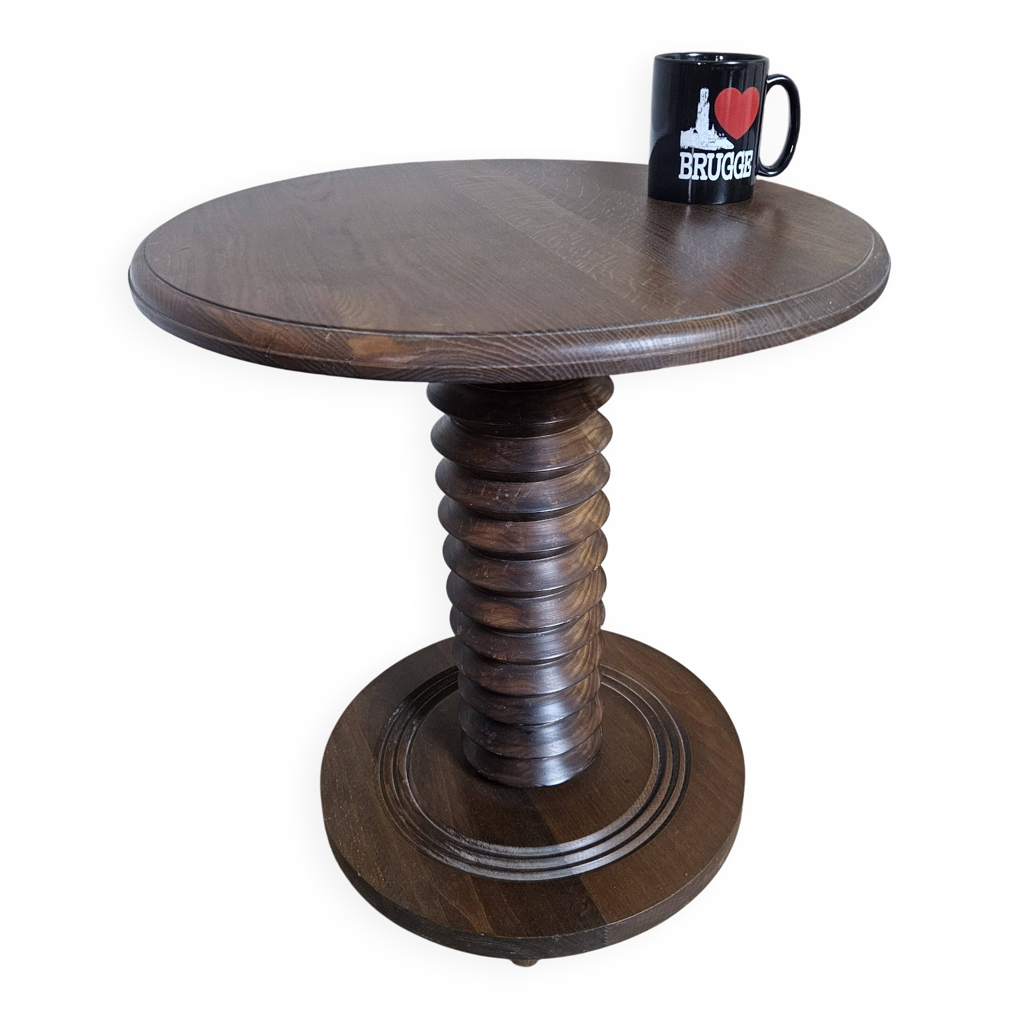 Side table, guéridon by Charles Dudouyt, 1940s-1950s.