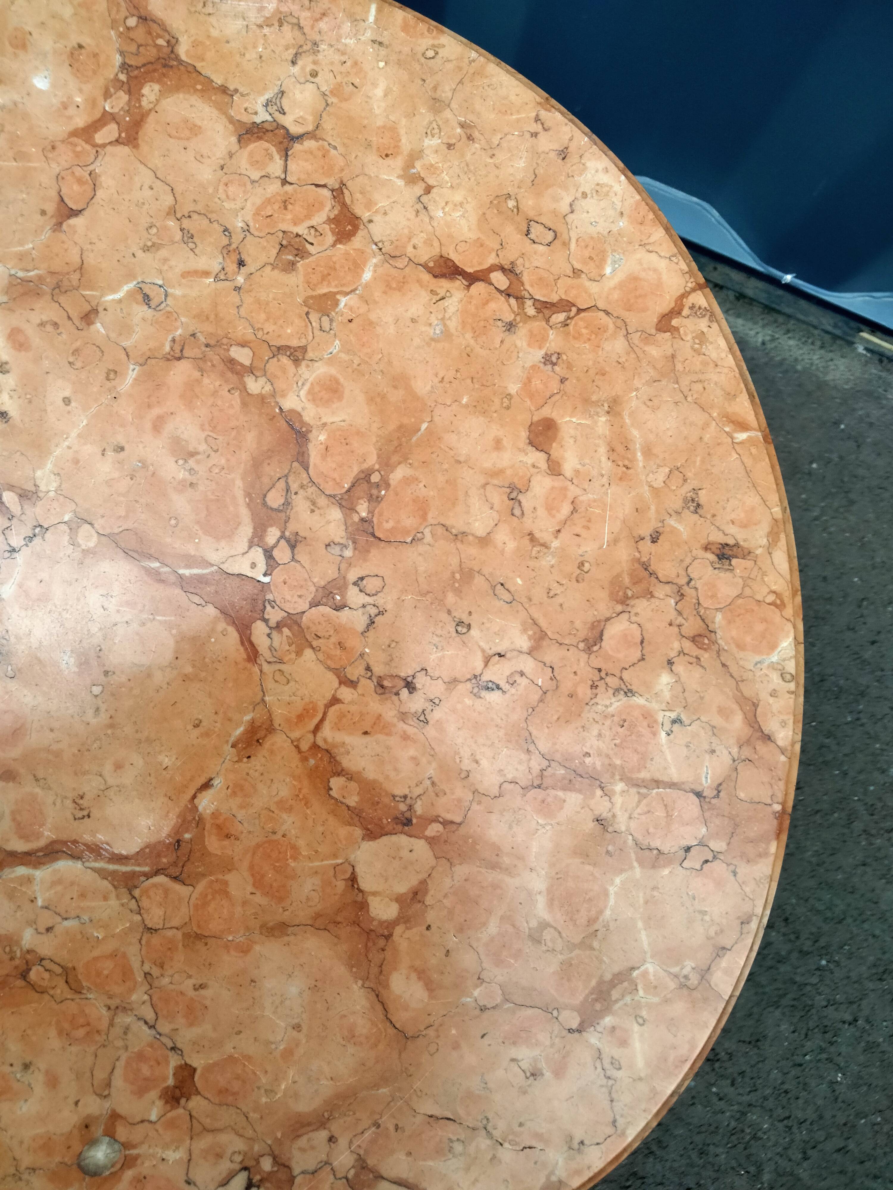 Chest of drawers old marquetry marble top style louis xvi