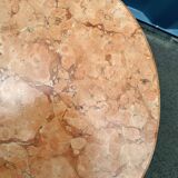 Chest of drawers old marquetry marble top style louis xvi