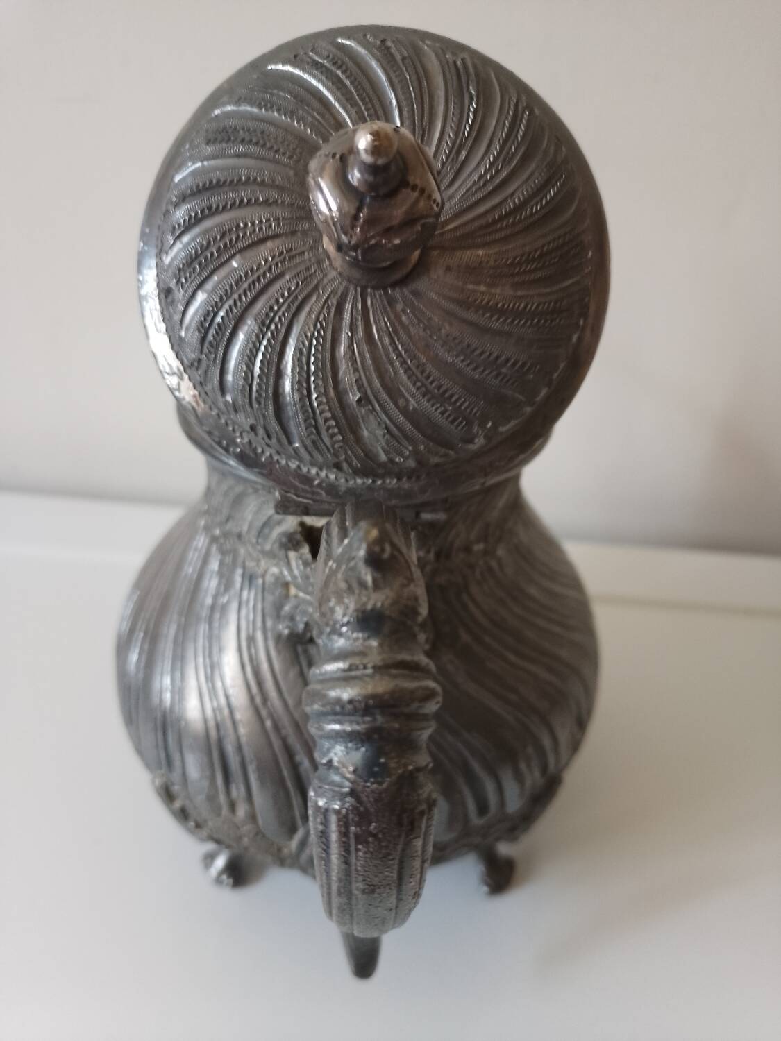 Sheffield teapot, silver, 19th century.