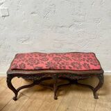 Cane crisscross bench seat