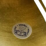 Brass and Crystal Ceiling Lamp from the 1960s by Tyringe for Orrefors, Sweden