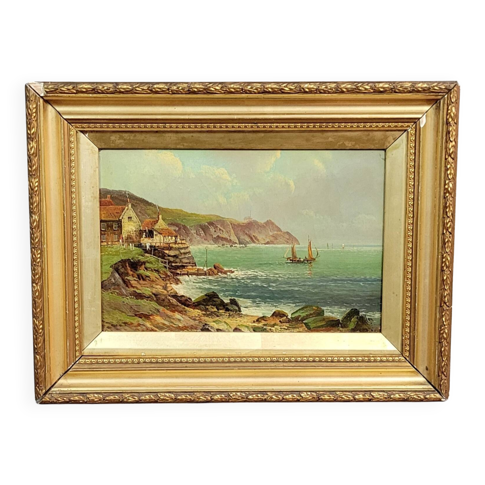 Painting: robert weir allan (1852-1942): oil on canvas, english school, period