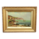 Painting: robert weir allan (1852-1942): oil on canvas, english school, period