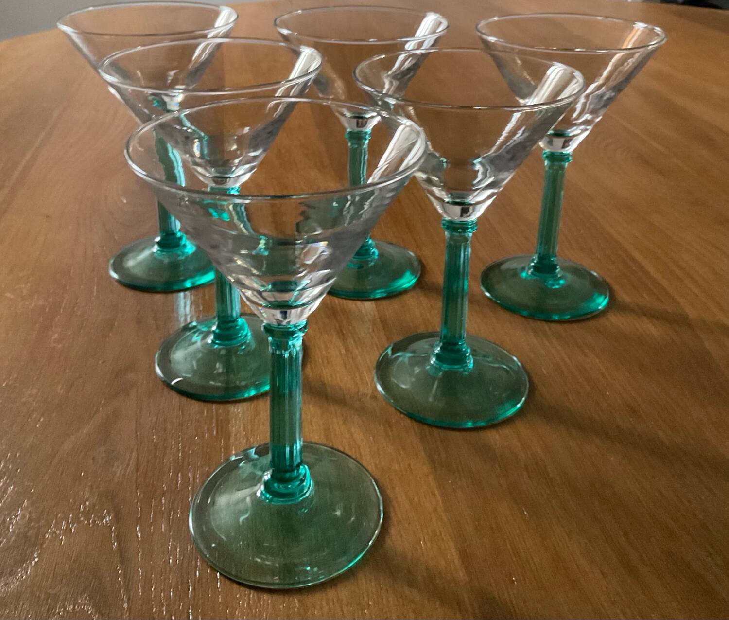 Set of 6 vintage cocktail glasses