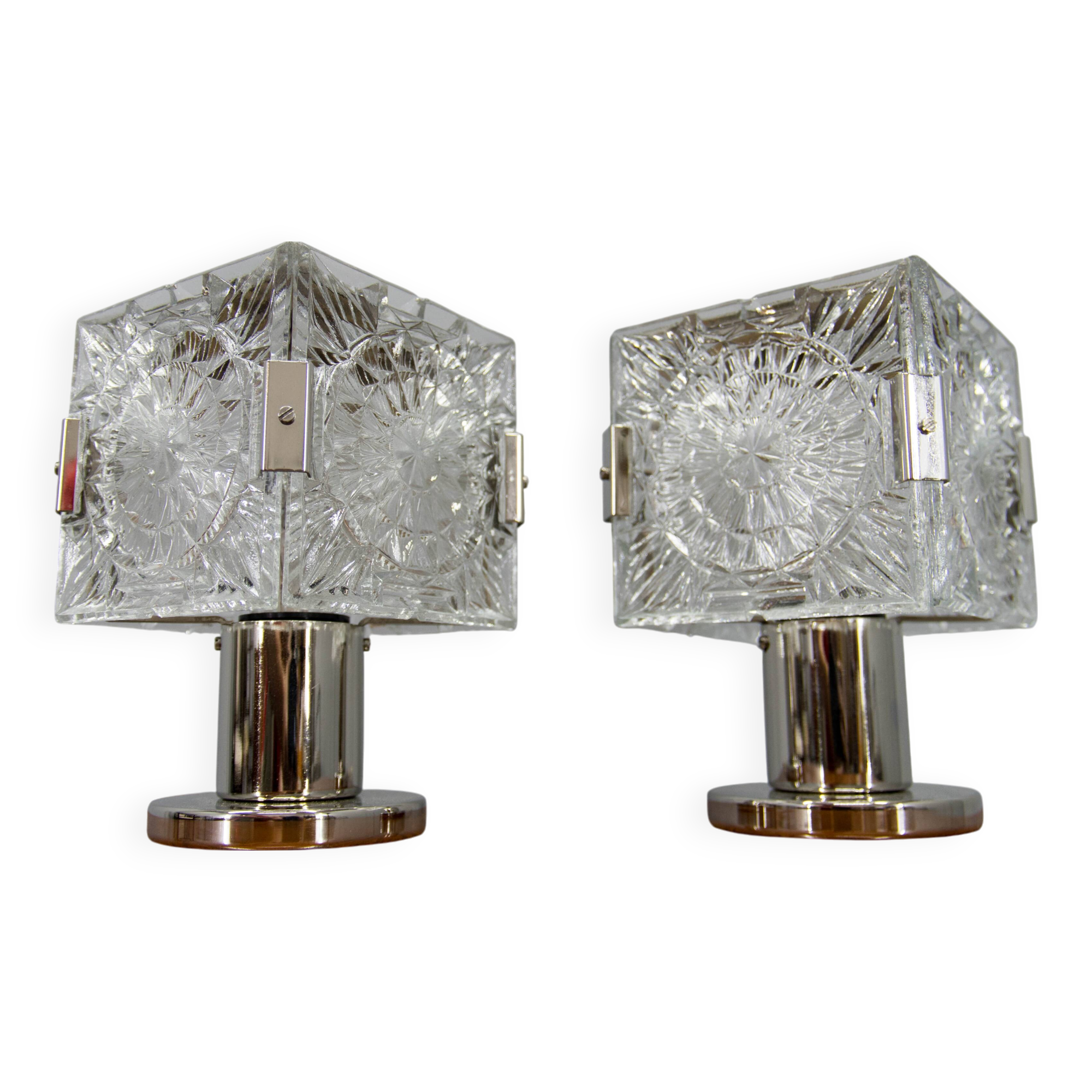 Ensemble de deux lampes de table par Kamenicky Senov, années 1970