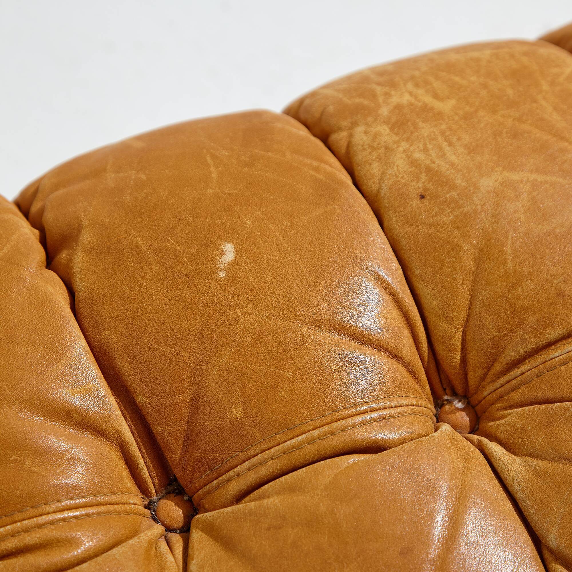 Modular leather sofa set