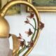 Vintage flower and foliage lamp, Italy, 1960s