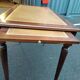 Old style flat desk louis xvi leather tray with 2 pulls