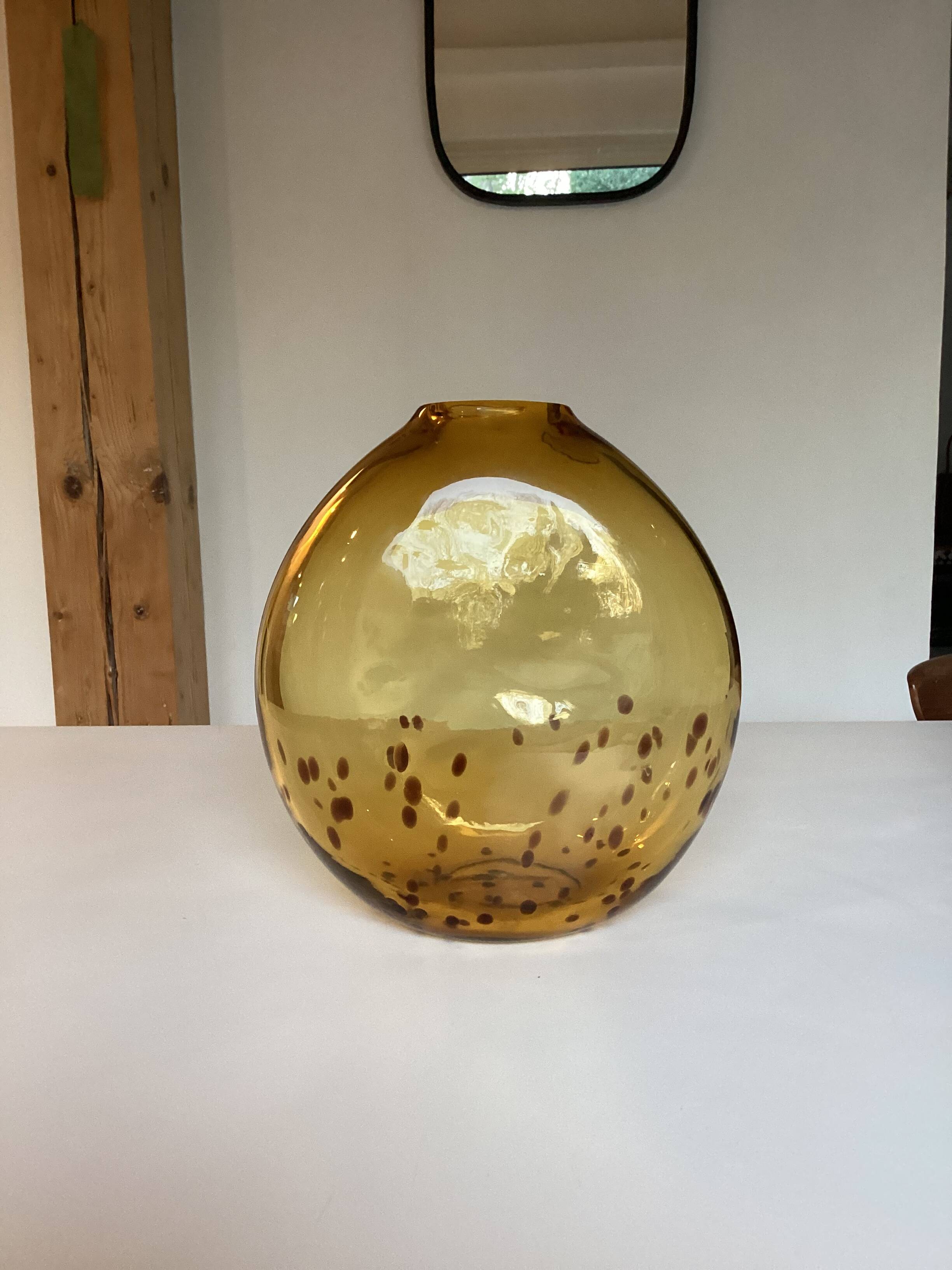 Blown glass vase