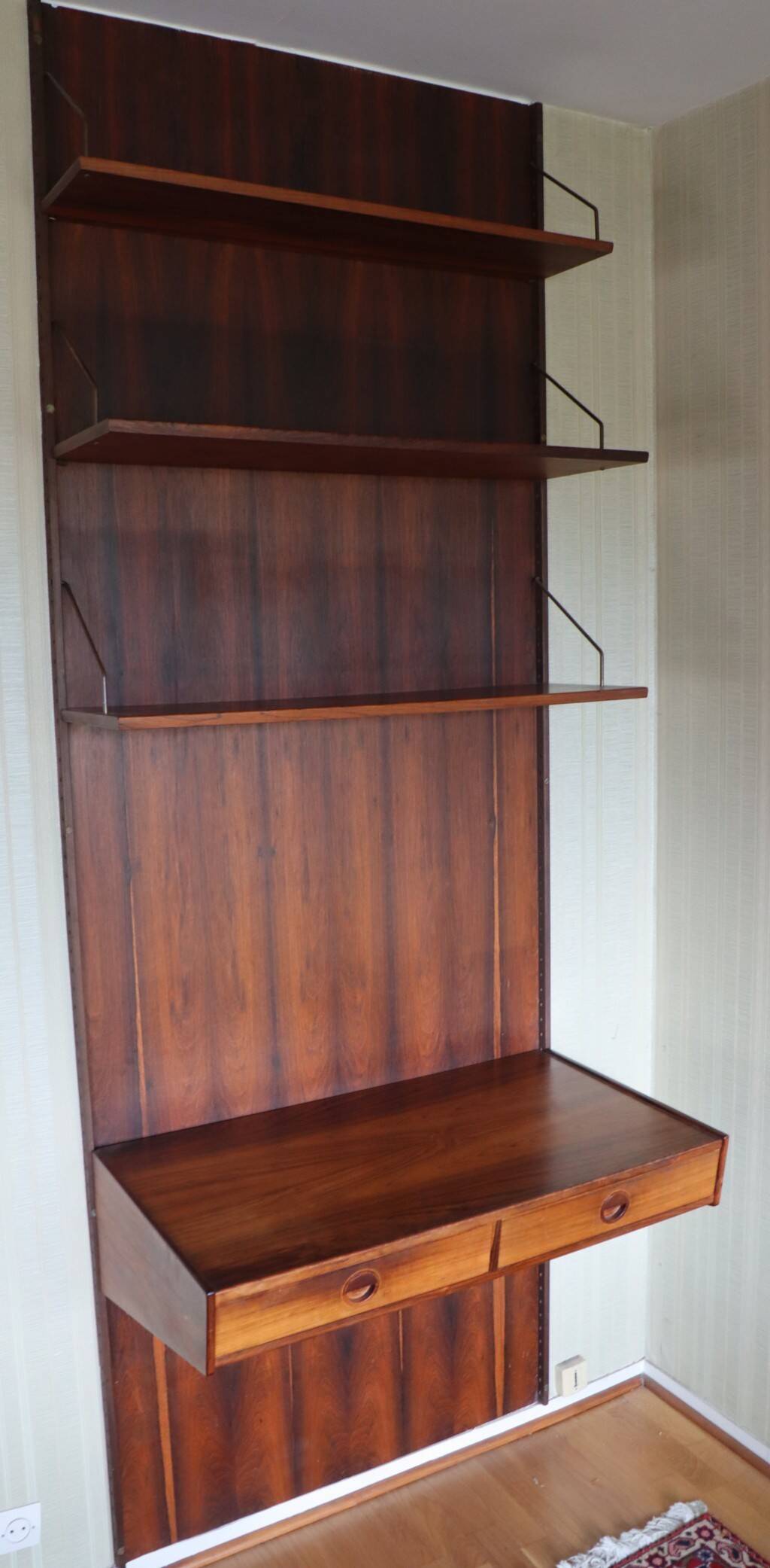 Danish wall unit by Thygesen and Sorensen in rosewood, 1960