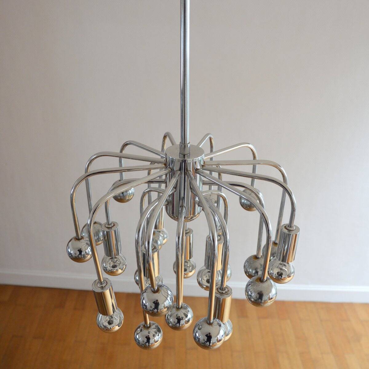 Lustre sputnik space age 9 feux 1970s