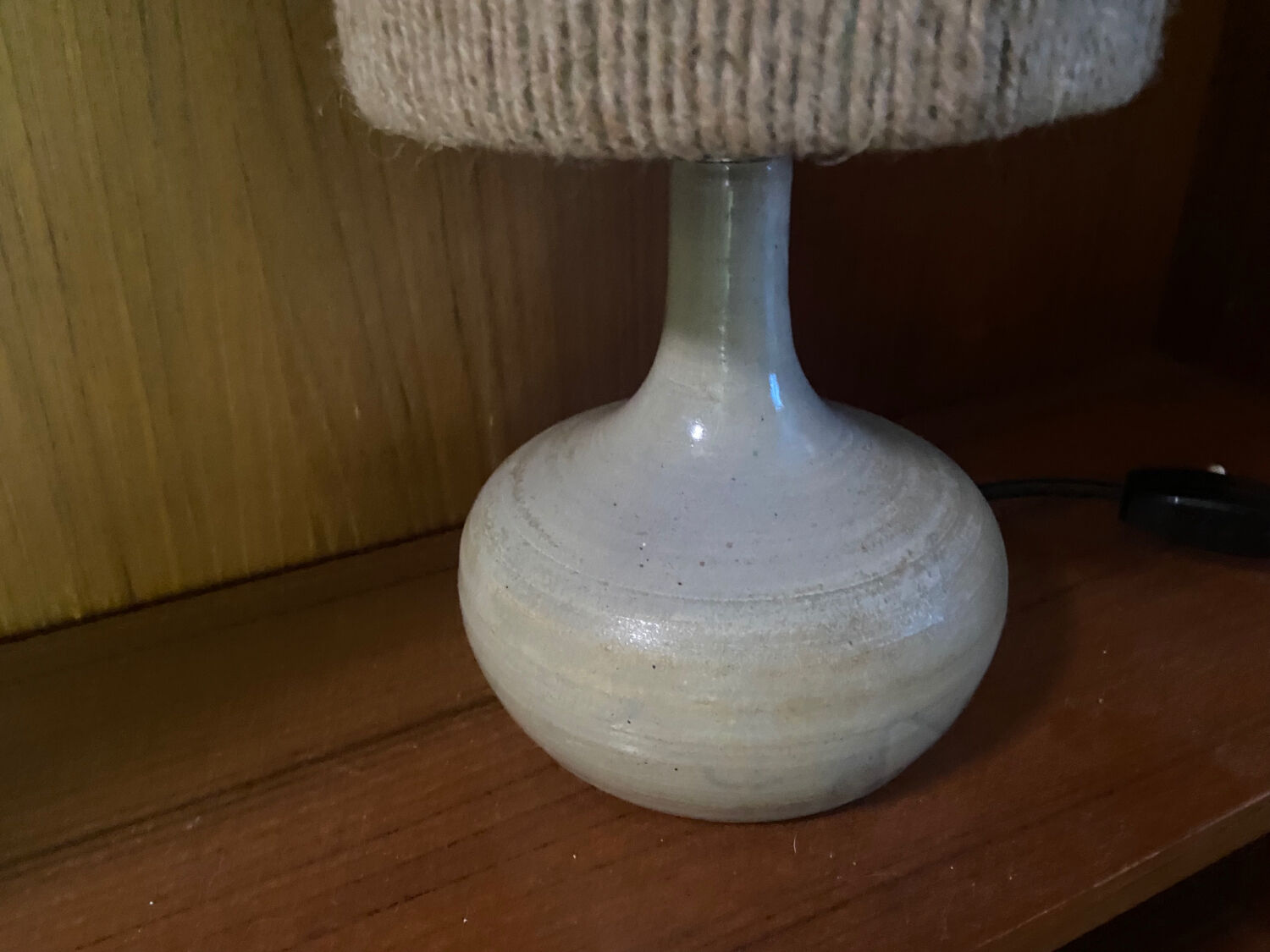 Vintage stoneware lamp