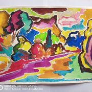 Pierre Lacroux (1909-1993) Gouache on paper 24 x 32 cm - from 1989 - (294)