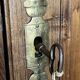 Very beautiful and old carved wooden wardrobe from the 19th century, small size, height 211 cm.