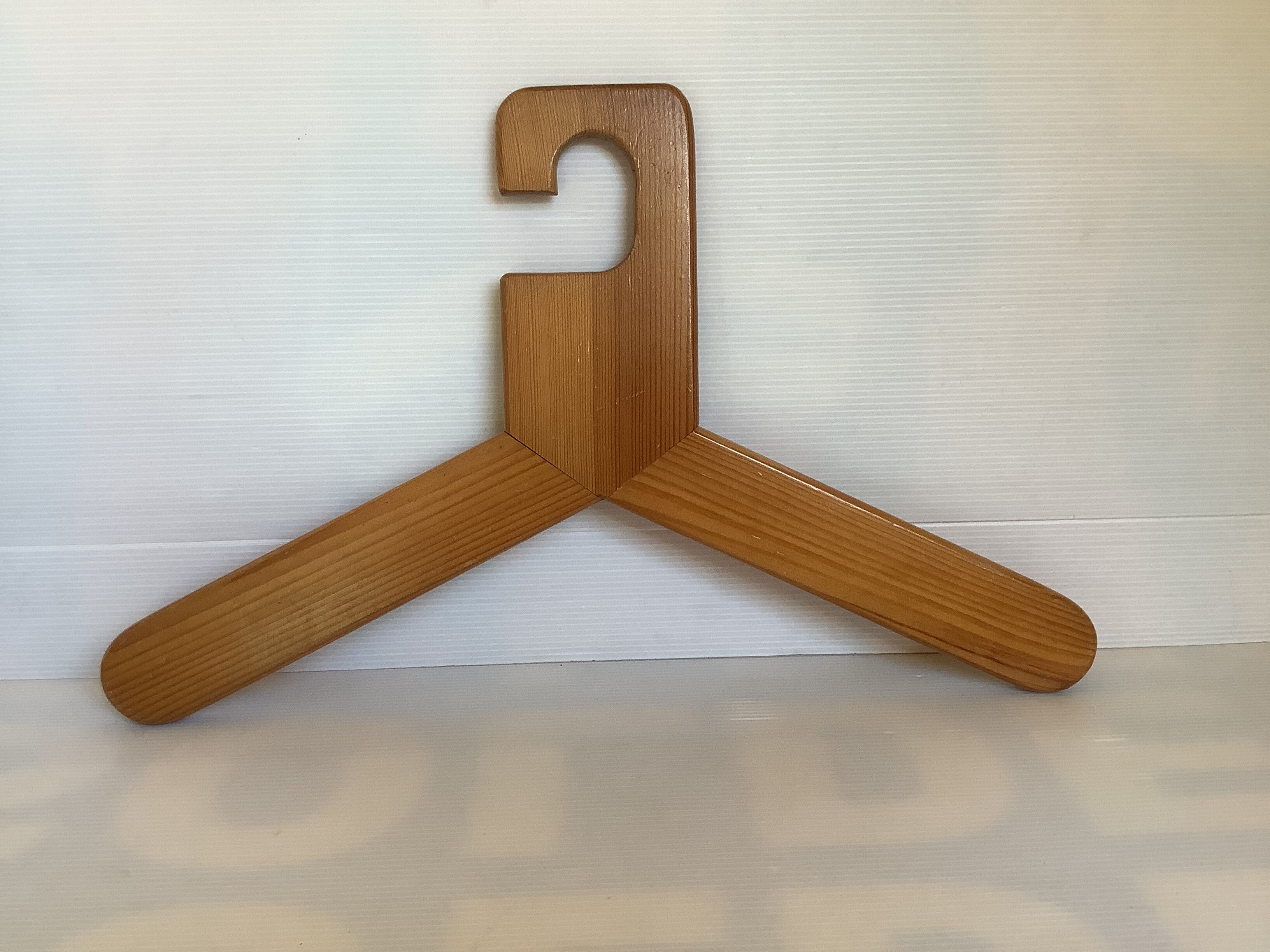 Trio of Scandinavian wooden hangers year 70