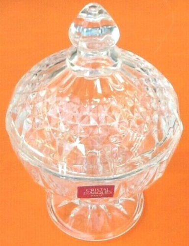 Crystal sugar bowl from Arques, Paris, 1970s