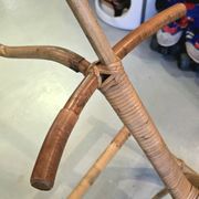 Vintage 1960s/70s rattan and bamboo rocking horse