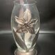 Glass and pewter vase