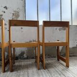 Set of 4 70s elm chairs, Regain