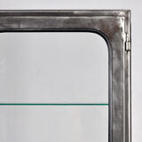 Vintage Iron And Glass Display Cabinet, 1970s