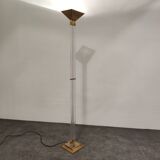 Vintage Brass and Lucite Floor Lamp, 1970s