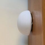 Wall light ceiling light half moon 20 cm white opaline glass LAMP-7398