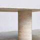 Sculptural Travertine Dining Table