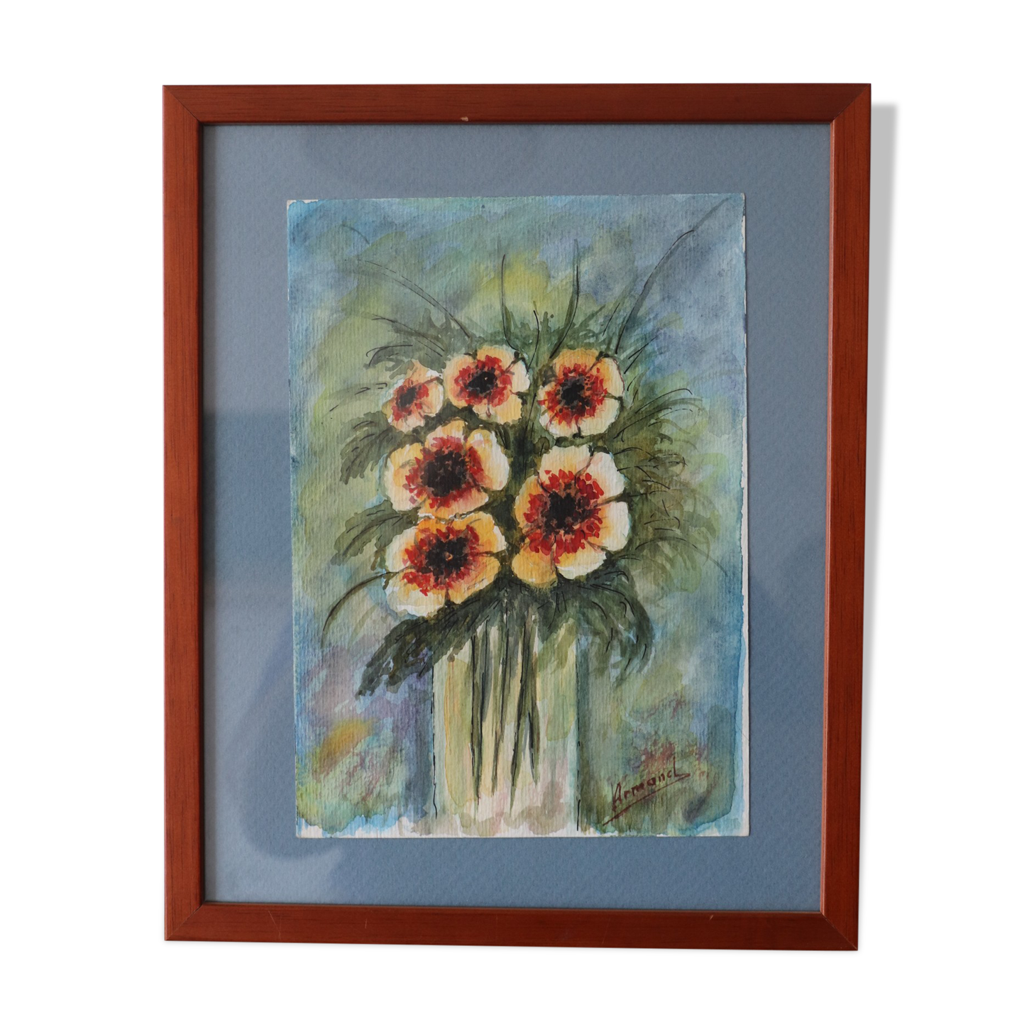 Aquarelle bouquet de fleurs