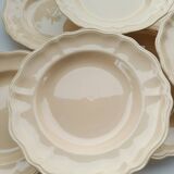 Sarreguemines ivory plates