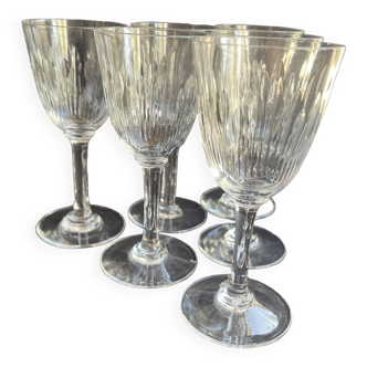 3334 - 6 Baccarat aperitif glasses, Corneille service