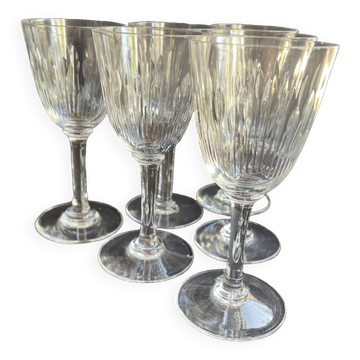 3334 - 6 verres à apéritif Baccarat service Corneille