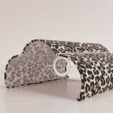 Leopard fabric applique