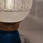 Lampe de table en cristal. Espagne, années 1950.
