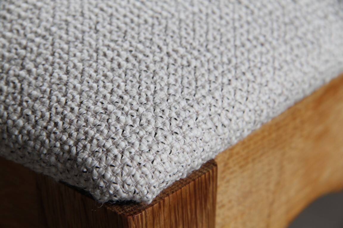 Set of 6 vintage Danish oak razorblade highback chairs by H. Kjærnulf, 1960s