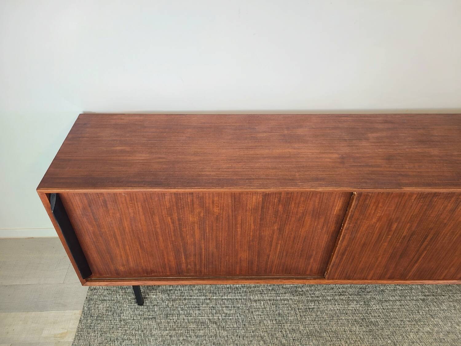 Enfilade moderniste teck vintage années 1960 design midcentury scandin