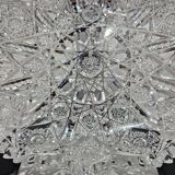 Starry Pattern Crystal Bowl, American, American Brilliant Cut Glass, 1920s.