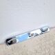 Vintage chrome wall coat rack with 3 hooks