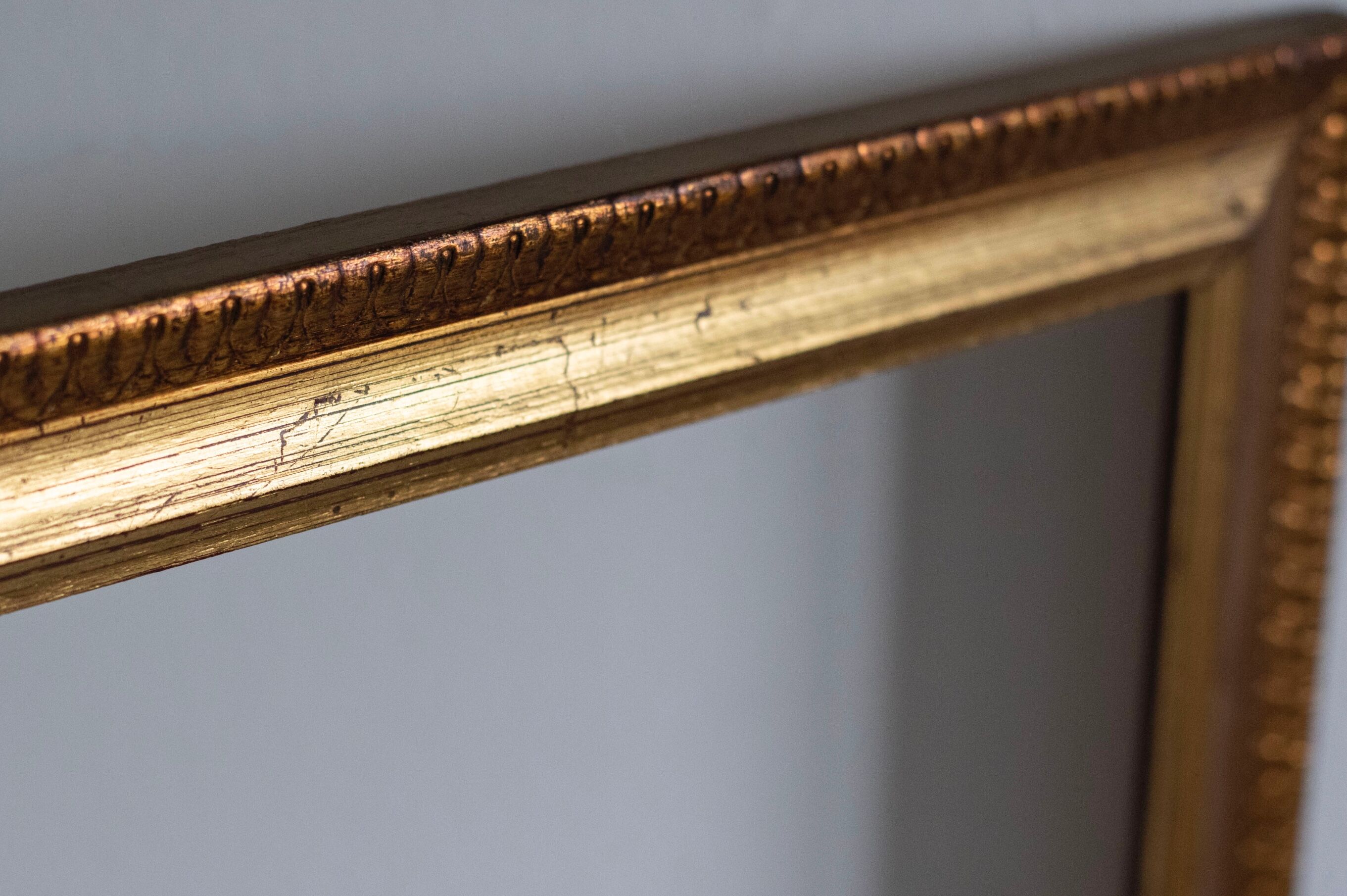 Old gilded wooden frame