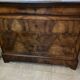 Commode ancienne Louis Philippe en marbre noir