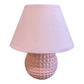 Lampe vintage céramique rose